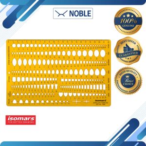 Isomars Jewellery Designing Ruler Template #1889 - 204 different combination of stone shapes (23.1cm)