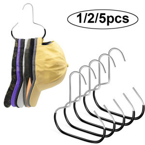 1/2/5pcs Hat Organizer for Baseball Caps Metal Hat Racks Storage Organizer Anti-Slip Hats Ties Scarves Bags Hanger Storage Hook