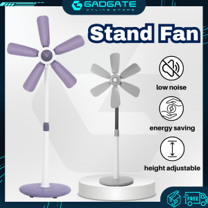 Electric Fan No Net Cover Stand Fan Height Adjustable Quiet Angle Adjustable Floor Fan Household Bedroom Kitchen Study Kipas Berdiri