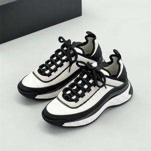 High-Definition Version Import Material! Fashion Raise the Bottom Chanel-Style Panda Color Matching Air Cushion Sports Casual Shoes for Women