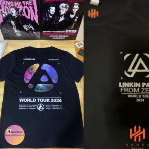 HOOKA T-shirt Kaos Band Linkin Park - From Zero World Tour 2024