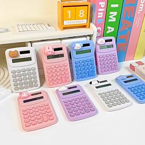 [Little B House] Solar 8-Digit Cute Carton Mini LCD Calculator School Office Stationery 计算器 Kalkulator Comel - ST23