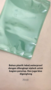 [ 10 PCS ] Plastik Klip Warna Hijau 18x26 CM | Ziplock Warna Hijau | Plastik Klip Kemasan Aksesoris | Plastik Klip Warna Warni