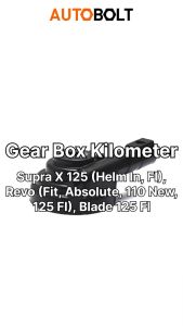 Gear Box Kilometer Supra X 125 FI & Helm In/Blade Lama 125 FI & Revo: Absolute ABS Fit 125 Gir Gigi Kilometer KM Speedometer Spidometer Kilo Speedo Meter