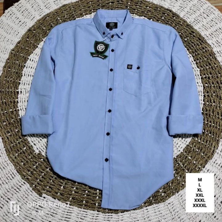 Kemeja Lengan Panjang Morv Blue