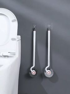 Losaria Toilet Bowl BrushCurved Design Toilet Brush for Deep Cleaning Under RimToilet Bowl Cleaner Brush for Bathroom