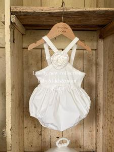 Áo Mùa Hè Cho Bé Gái Bằng Cotton Nguyên Chất Phong Cách Công Chúa Không Tay Cổ Tròn Quần Áo Trẻ Em Mùa Hè Mỏng Dễ Thương Phong Cách Quốc Gia