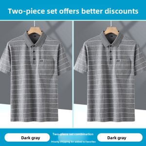 TIANJIANG | Pure Cotton Summer T-Shirt for Middle-aged Men
