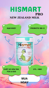 Sữa Công Thức Cho Bé Hismart Pro Số 123 Chính Hãng Lon 800g Chứa HMO Probiotic
