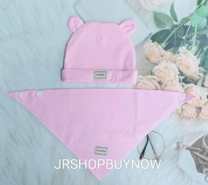 เซทหมวกผ้าพันคอเด็กแรกเกิดถึง1ขวบพร้อมส่ง