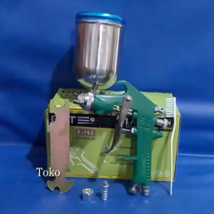Spray Gun F75 Tabung Atas HIJAU Alat Penyemprot Cat