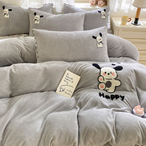 MINGSHA | Ins-style Donut Milk Velvet Bedding 4PCS