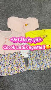 Setelan Cardigan Bayi + Dress Bayi Pakaian Bayi Perempuan SBJ-CR3 Rok Bayi Perempuan Baju Bayi Balita Cewek Baju Pesta Bayi Jaket Outer Bayi Baju Dress Gaun Bayi Perlengkapan Bayi Perempuan Bayi Cewek Pakaian Bayi Balita Perempuan
