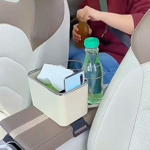 ที่วางแก้วในรถ ที่วางทิชชู่ในรถ 2in1 กล่องเก็บของในรถ กล่องเก็บทิชชู่ในรถยนต์ กล่องวางของในรถ กล่องวางแก้วน้ำ อุปกรณภายในรถยนต์