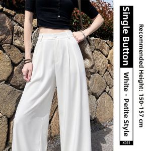 YAYANGREN | Summer Thin New Design Drape Straight Leg Trousers