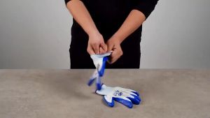 ถุงมือเคลือบยาง (ยกแพ็ค) 12คู่ กันลื่น กันหนาม กันบา ดถุงมือทำงานทำสวนถุงมือช่าง (พร้อมส่ง)