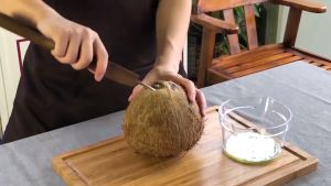 Bộ 2 món Dụng Cụ Chặt Gáo Dừa Khô G010P + Lấy Cơm Dừa Khô  G008P Bằng Thép Không Gỉ Siêu Nhanh Nhẹ Nhàng Tiện Dụng  Coc