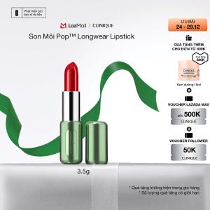 Son môi Clinique Pop™ Longwear Lipstick - Satin Lì và Bóng I Bền màu Sắc nét Không hương liệu