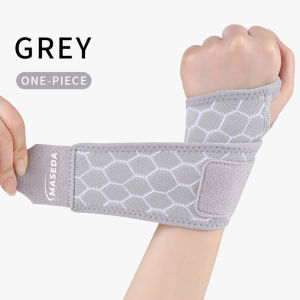 GOBYGO 1Pcs Sports Wrist Guard Thumb Buckle Cover Winding Pressurization Highly Elastic Breathable Outdoor Sports Badminton