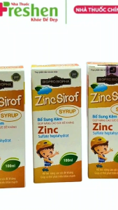 Zinc Sirof SIRO Bổ Sung Kẽm hỗ trợ nâng cao sức đề kháng 100ml