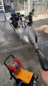 REAIM เครื่องฉีดน้ำแรงดันสูง เครื่องฉีดน้ำ 220 บาร์ 5800W ปรับแรงดันน้ำได้ Pressure Washer มอเตอร์ทรงพลัง ตัดน้ำได้อัตโนมัติ ปืนฉีดน้ำแรงดันสูง ฉีดน้ำแรงดัน เครื่องฉีดน้ำ เครื่องล้างร มีล้อเลื่อน และ แกนม้วนสายฉีดน้ำ อย่างดี