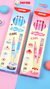 Pencil Pensil Joyko P-8146 2B 1 Box 12 Pcs Sweet Cake