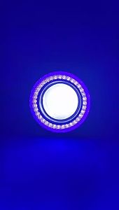 【24 hours delivery】2pcs 3.5" 12V Universal COB Led Fog Light Car Angel Eyes DRL Driving Light Fog Lamp 30W White Blue