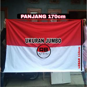 BENDERA MERAH PUTIH UKURAN JUMBO 170cm x 110cm