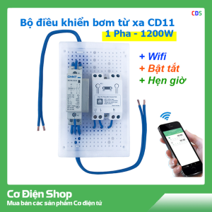 Bộ Điều Khiển Bơm Từ Xa Bằng Điện Thoại CD11 [Công suất 1200W - 1.5hp] Dùng cho Máy Bơm Động Cơ 1 Pha 220V