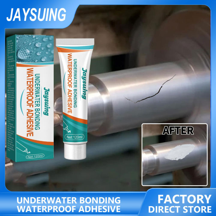 Jaysuing Waterproof Sealing Adhesive Glass Water Tank Repairing Bonding Tape Water Tape Water Plugging Fish Tank Leak Repair Transparent Pool Bonding Waterproof Sealing Glass Glue