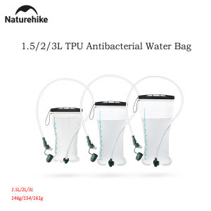 Naturehike Yunquan TPU Water Bag 1.5/2/3L Antibacterial 50kg Compression resistance 100cm Water Pipe Hydration Bladder for Outdoor Hiking Running Mountaineering