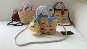 spring Le Panier womens bag woven shoulder crossbody bag brand Sling bag Vegetable basket bag Made in France