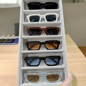 ZUIDID | 6 Chiếc Kính Mát Vuông Retro UV400 Kính Thời Trang Cổ Điển Cho Nam Và Nữ Kính Mắt Bảo Vệ Chống Tia UV Thông Thường