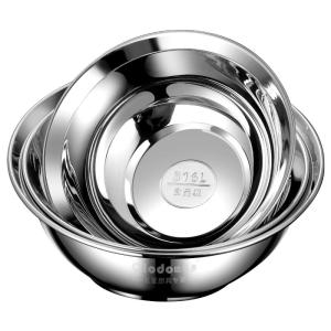 Olodo | Deep Round Soup Bowl 316 Stainless Steel Food Grade Reinforced Large Ears