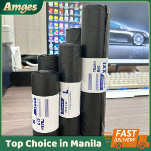 Biodegradable Trash Garbage Bag Garbage Bag Black Flat Mouth Continuous Roll Disposable M/L/XL/XXL