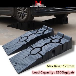 1 pairCar Ramps Lightweight Portable Durable Heavy Duty Plastic Threshold Ramp Kit For Vehicle (2pcs)