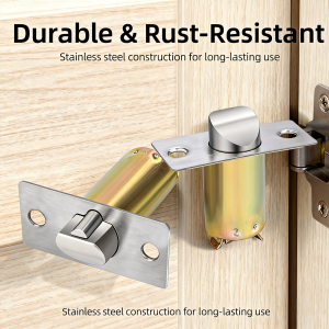 Universal Ball Lock Latch - Replacement Lock Bolt Parts for Indoor Old-Style Bedroom Door Lock Core