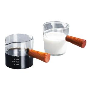 MONGDIO | Measuring Espresso Cup with Wooden Handle