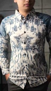 DGM Fashion Kemeja Batik Lengan Panjang Pria Motif 1373