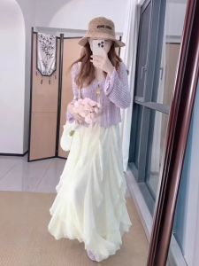 XUECAIQI | Spring Stylish Gentle 2pc Outfit Set