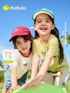 DUDUJIA | Áo Thun Sơ Mi Trẻ Em In Hình Thú Cưng Tay Ngắn