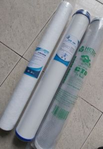 Bộ 3 lõi lọc nước đầu nguồn lắp vị trí 1 23 loại 20inch loại bỏ rong rêu nhỏ lơ lửng bên trong nguồn nước bán tại Q.Bình Tân TPHCM