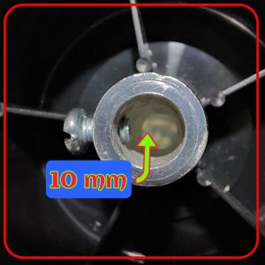 Cánh quạt B6 5 lá (kiểu HATARI) lỏi nhôm đúc Cốt 10mm 500mm nhựa ABS nhám mờ ổn định siêu bền khó biến dạng dạng