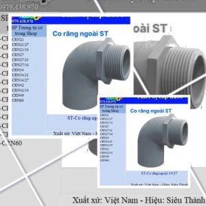 NaShop - 10 Co răng ngoài 34/21 STST-CRN34 CRN34/27 CRN21/34 CRN27/34 nhựa Siêu Thành thiết bị nước (T21