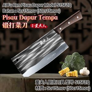 Pisau Dapur / Pisau Pemotong Dan Penghiris (Bahan:5cr15mov(50cr15mov)) / Kitchen Knife / Dual Purpose Knife / 厨房菜刀 / 斩切刀