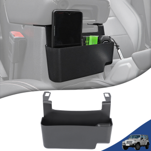Car Center Console Storage Box Hanging Armrest Organizer for Jeep Wrangler JL Gladiator JT 4XE 2018-2026 Interior Accessories