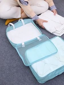 WELDA 7 IN 1 Travel Pouch Storage Bag Organizer Premium Quality / Tas Koper Polos / Tas Organizer Travelling 7 Bag in 1 (Isi 7 Pcs) PREMIUM