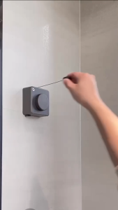 Baokemo Multi functional indoor and outdoor wall mounted clothesline with no drilling  retractable rope rack