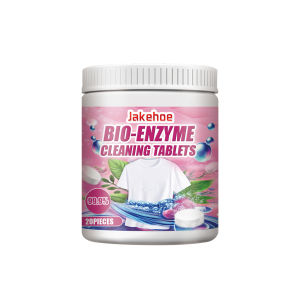 Jakehoe | Clothing Cleaning Effervescent Tablets Removiing Deep Stains Long-Lasting Fragrance Non Fading Bio-Enzyme-Based Laundry Tablets