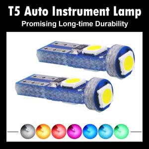 5PCS T5 Led W3W W1.2W 17 37 73 74 LED Lamp Car Dashboard Instrument Light Bulbs Auto White Blue Red Yellow Green Pink 12V